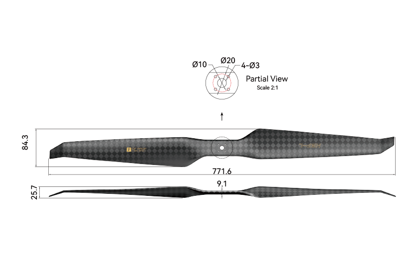 HEP-L 30 Inch Propeller Engineering Drawing (English Version).png